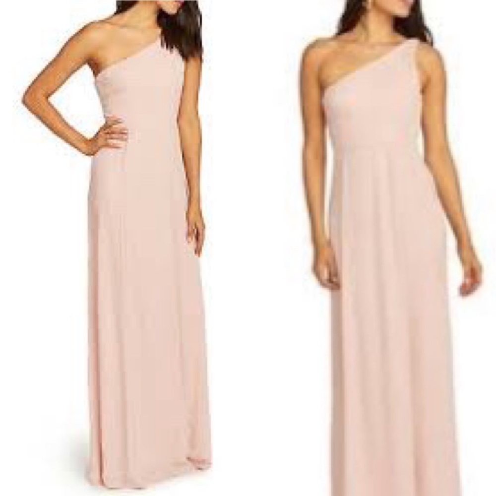 show me your mumu | eliza one shoulder bridesmaid dress small